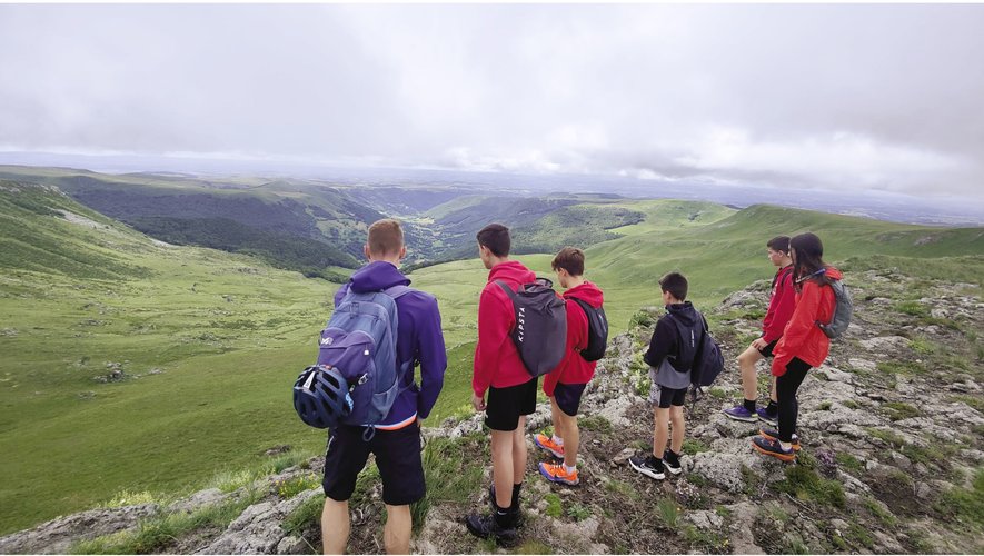 Les élèves de la section APPNau Plomb du Cantal.