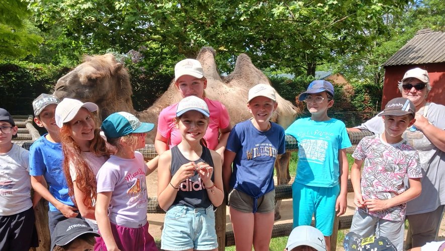 Un chameau a partagé la joie de tous les enfants.