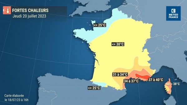 Il fera encore très chaud en Corse, et entre le Gard et le Var.