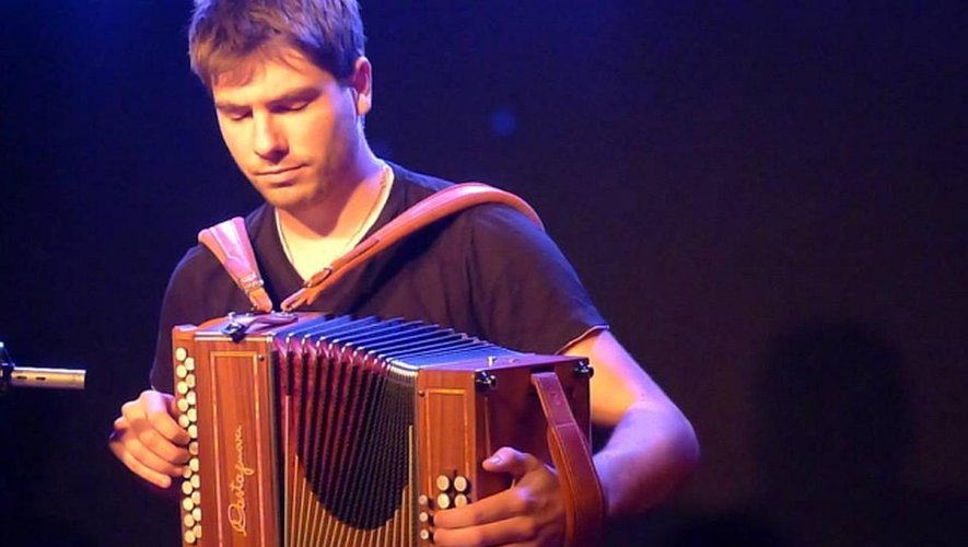 Rémi Geffroy et son accordéon.