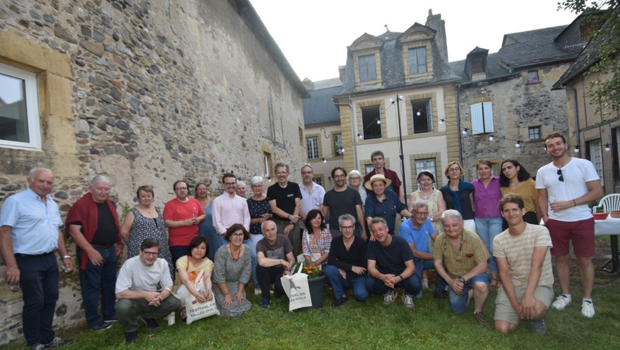 L’équipe des musiciens du festival Musiques en vallée d’Olt et les membres de l’association Orgues et musiques.
