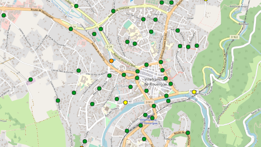 Une carte interactive  des "écopoints" est en ligne