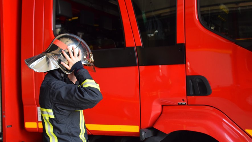 Les sapeurs-pompiers du Nord-Aveyron sont intervenus en début d'après-midi.