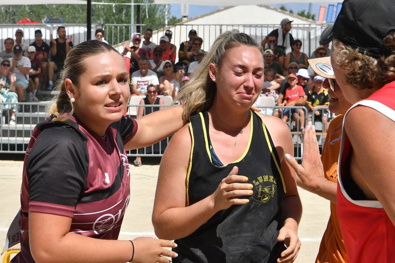 La joie de Marion Ayral (Lunel), deuxième du championnat de France.