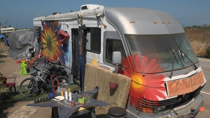 En Californie, les "trailers", jadis symboles hippies d'une vie libre ou aujourd'hui des nouveaux nomades numériques, témoignent aussi d'un phénomène de société bien moins glamour: une crise du logement.