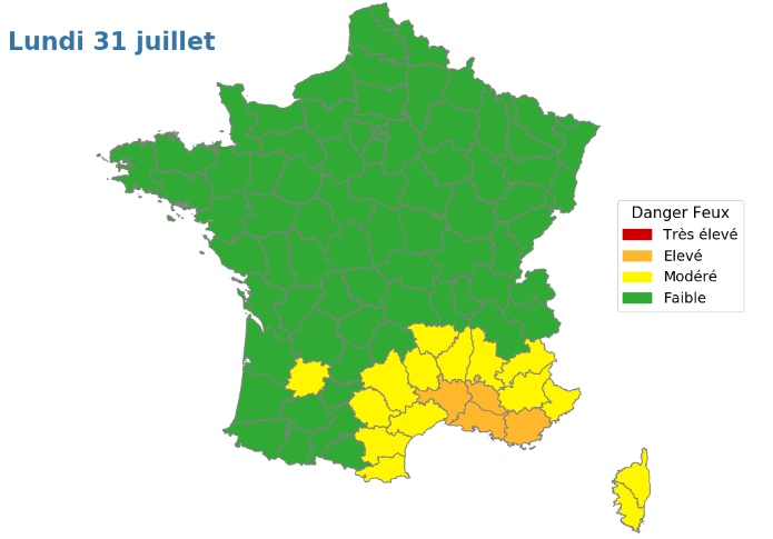 La météo des forêts pour lundi.