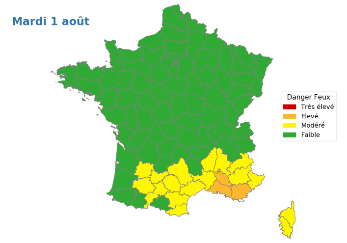 La météo des forêts pour mardi.