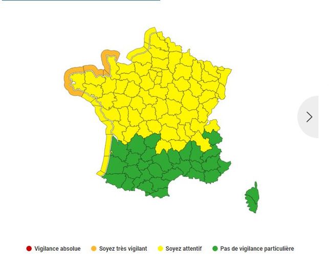 69 départements en vigilance, ce mercredi 2 août 2023.