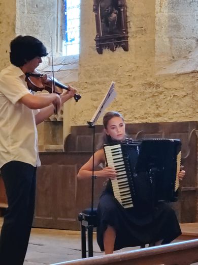 Deux jeunes musiciens talentueux  en concert à Saint-Georges