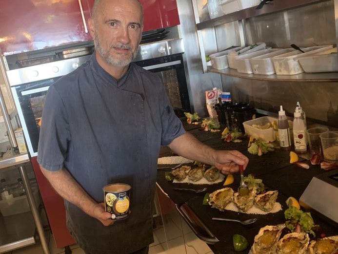 Les huîtres gratinées