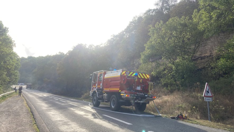 Les sapeurs-pompiers sont intervenus route de Moyrazès.