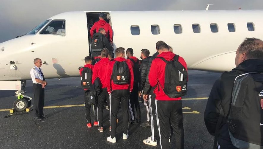 Depuis son accession en Ligue 2 en 2019, l'équipe de Rodez voyage le plus souvent en avion privé.