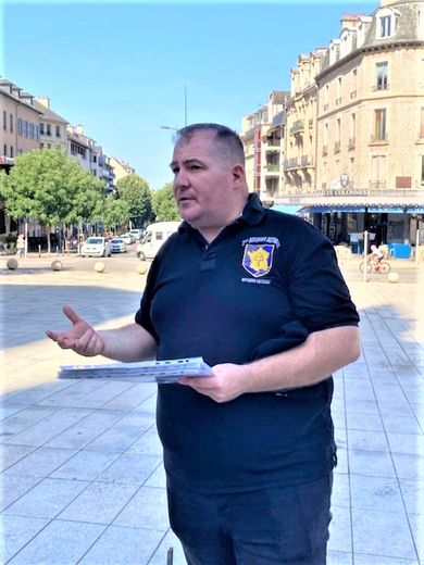 Vincent Besombes, président du comité de Rodez du Souvenir français.