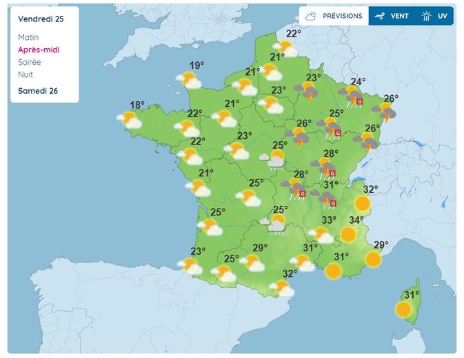 Le ciel sera chargé électriquement.