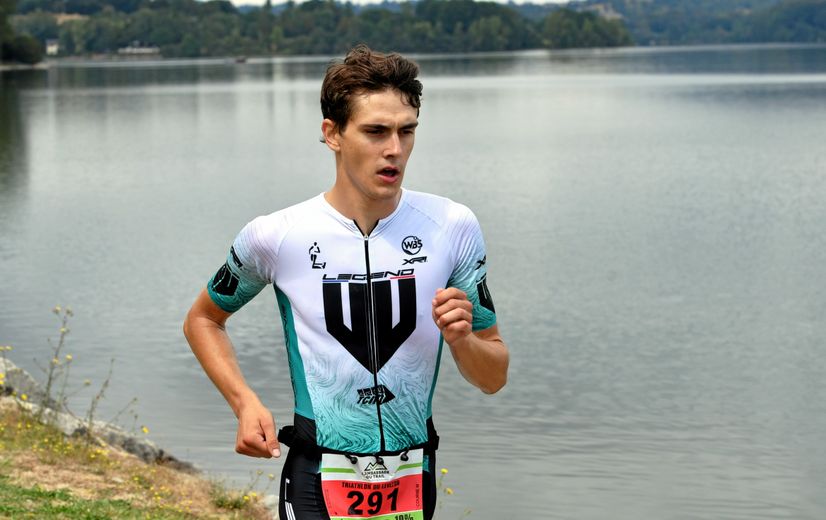 Clément Lalba a remporté le duathlon M sur le Lévézou, samedi 26 août.