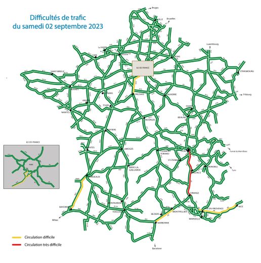 Les prévisions pour samedi 2 septembre.
