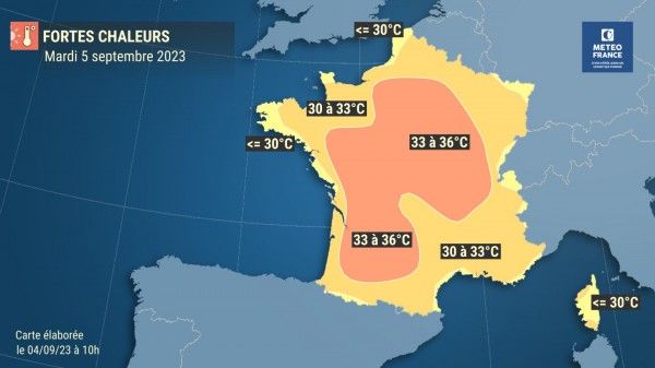 Voici où il fera le plus chaud ce mardi.