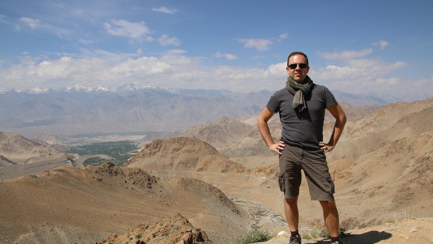 Pendant son séjour en Inde, David Grincourt en a profité pour découvrir une partie du pays, comme, par exemple, le désert du Ladakh.