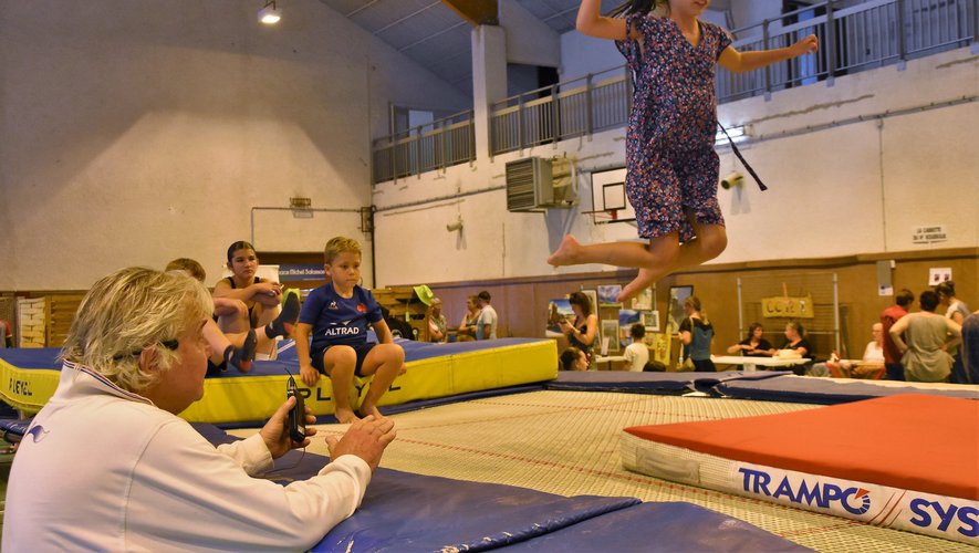 L’animation trampoline a séduit les jeunes.