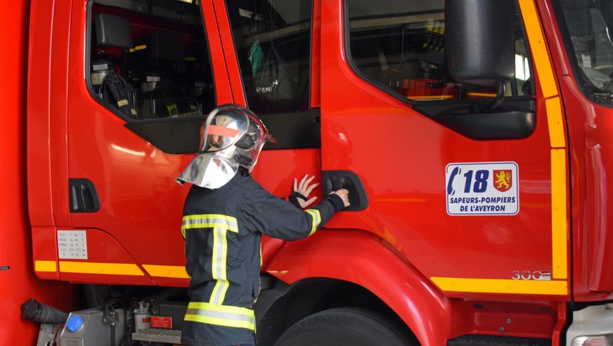 15 pompiers ont lutté contre les flammes à Centrès, lundi 18 septembre 2023.