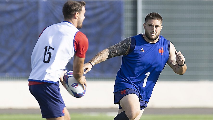 Cyril Baille portait la chasuble des titulaires lors du dernier entraînement, à Aix-en-Provence.