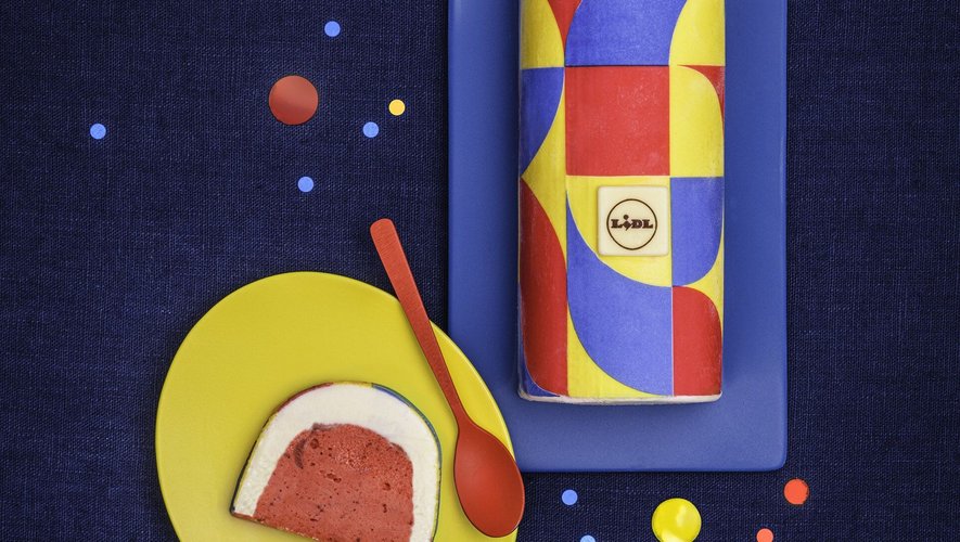 A son tour, Lidl lance une bûche de Noël à ses couleurs