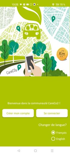 L'interface de l'application CareCO2, développée par Sylvain Bru et prochainement disponible pour les smartphone.