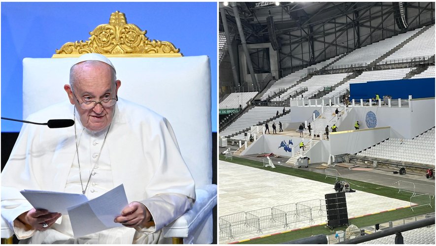 Le pape François va investir le virage nord du stade Vélodrome, pour une messe géante.