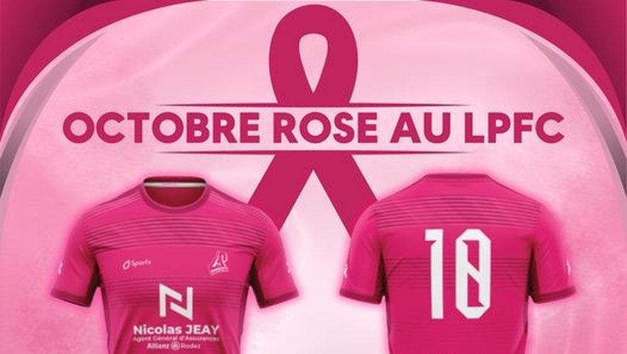 Les joueurs des 3 équipes seniors de LPFC porteront des maillots roses durant les rencontres du mois d’octobre.
