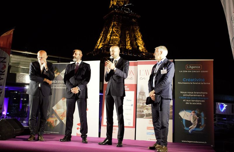 Jean-Benoît Baylet, directeur général du groupe et président de Centre Presse Aveyron, à l'heure d'inaugurer l'Aveyron en Seine.