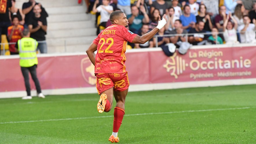Habituel remplaçant, le Guadeloupéen Taïryk Arconte a inscrit le premier triplé de l’histoire du Raf en Ligue 2 samedi face à Caen dans un rencontre totalement folle  qui restera dans les annales.