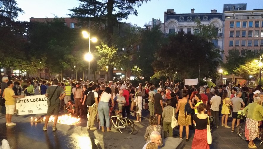 Une manifestation du collectif La voie est libre ce lundi à Toulouse.