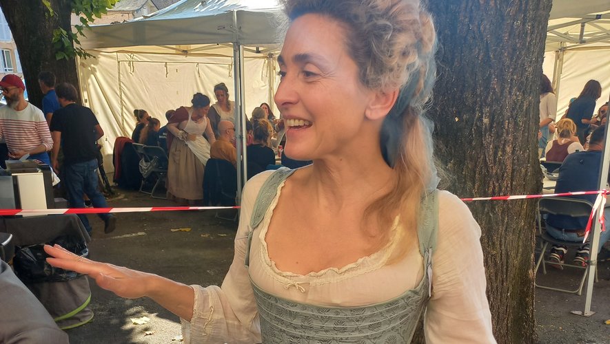 VIDEO. Julie Gayet en Aveyron dans le rôle d'Olympe de Gouges : C