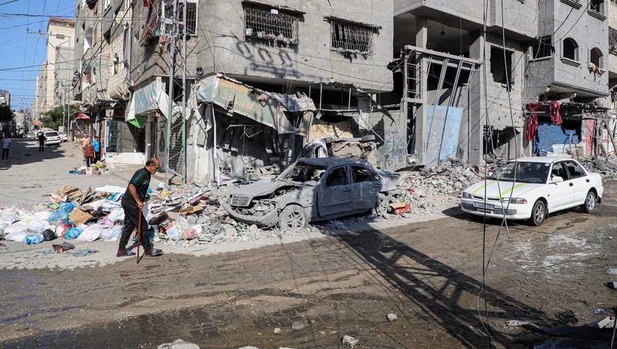 La bande de Gaza est pilonnée depuis presque une semaine par Israël, en représailles de l'attaque du Hamas.