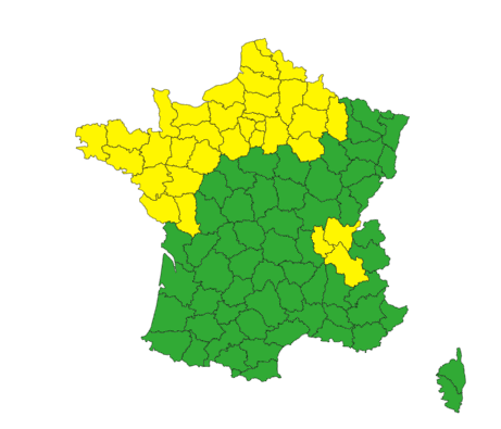 Ce vendredi soir et dans la nuit, le vent soufflera fort sur 36 départements.