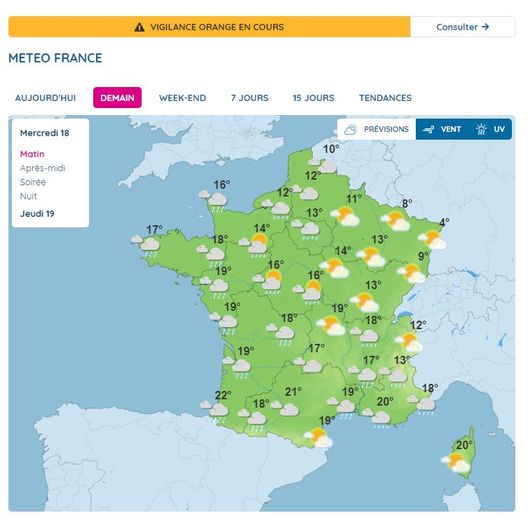 La pluie marquera cette journée de mercredi 18 octobre.