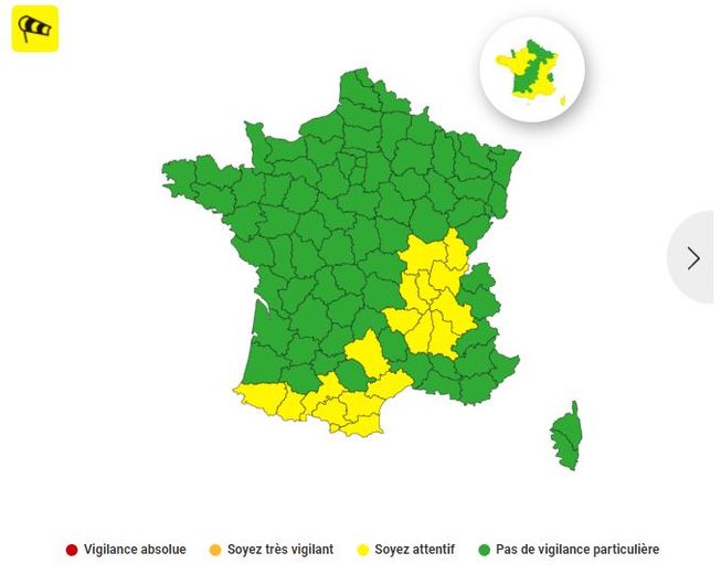 L'Occitanie sera particulièrement concernée par une vigilance jaune vent, ce jeudi 19 octobre 2023.