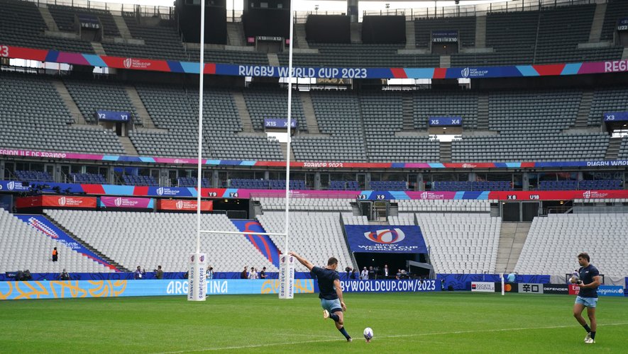 Le stade de France se prépare à accueillir les deux demi-finales de la Coupe du monde de rugby, les 20 et 21 octobre 2023.