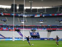 Le stade de France se prépare à accueillir les deux demi-finales de la Coupe du monde de rugby, les 20 et 21 octobre 2023.
