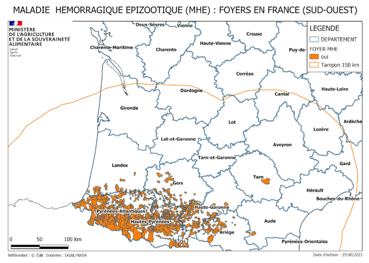 1 194 foyers de MHE recensés en France.