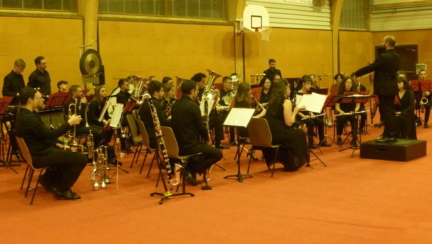 L’Orchestre départemental d’harmonie  a conquis le public barrézien