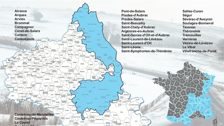 Pneus neige : la liste des 42 communes de l'Aveyron où vous devrez rouler  en étant équipés au 1er novembre 