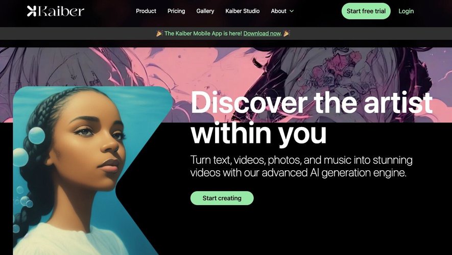 La plateforme Kaiber permet à ses utilisateurs d’imaginer des vidéos accompagnant leur musique.