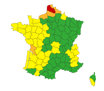 Le Pas-de-Calais reste en rouge