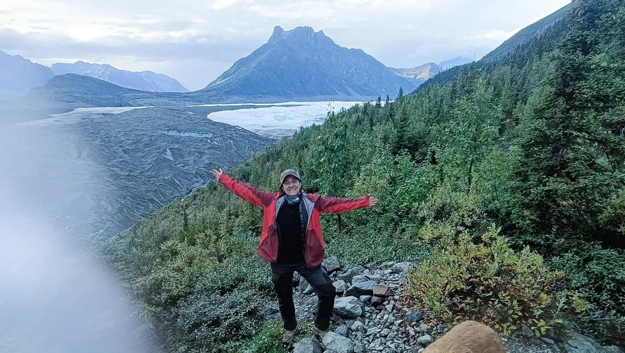 En Alaska, Elke Sahuquet a aussi profité de la nature majestueuse.