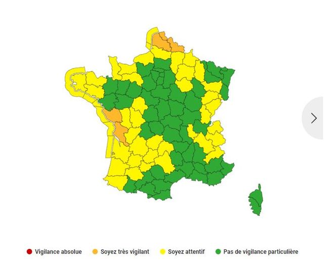 Une vigilance jaune est active en Aveyron comme dans trois autres départements d'Occitanie.