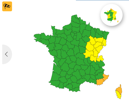 Encore 15 départements en vigilance pour vents violents ce vendredi 17 novembre en matinée.