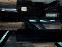 "Peinture 54 x 81, 1951" de Pierre Soulages.