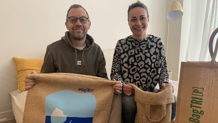 Pauline et Jérôme, les cofondateurs de la marque #Bag TRIP.