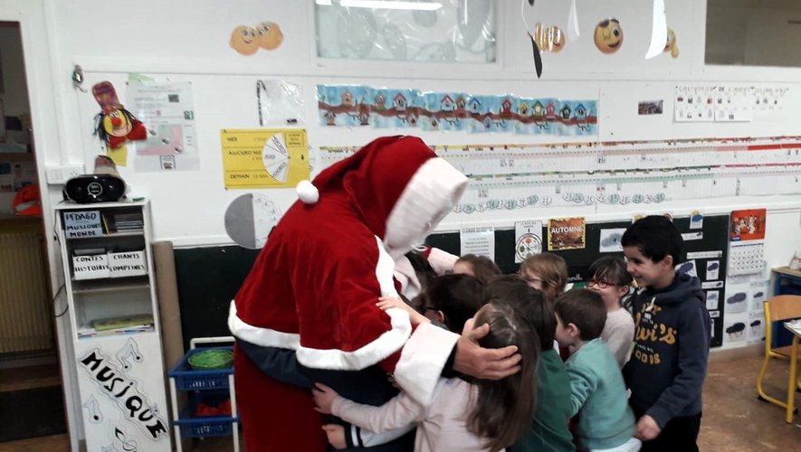 Le père Noël en classe de maternelle